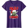 image:imageStar Wars Classic Christmas An Elf I Am Not Yoda Portrait TShirtPurple