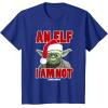 image:imageStar Wars Classic Christmas An Elf I Am Not Yoda Portrait TShirtRoyal Blue