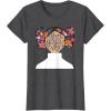 image:imageStar Wars Classic Flower Buns Happy Mothers Day TShirtDark Heather Grey