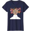 image:imageStar Wars Classic Flower Buns Happy Mothers Day TShirtNavy Blue