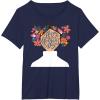 image:imageStar Wars Classic Flower Buns Happy Mothers Day TShirtNavy Blue