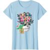 image:imageStar Wars Classic Flowers Yoda Best Mom Mothers Day TShirtBaby Blue