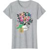 image:imageStar Wars Classic Flowers Yoda Best Mom Mothers Day TShirtHeather Grey