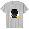 image:imageStar Wars Darth Vader Cute Kawaii Easter Eggs amp Chicks TShirtSilver Grey