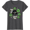 image:imageStar Wars Darth Vader The Lucky Side St Patricks Day TShirtDark Heather Grey