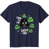 image:imageStar Wars Darth Vader The Lucky Side St Patricks Day TShirtNavy Blue