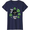 image:imageStar Wars Darth Vader The Lucky Side St Patricks Day TShirtNavy Blue