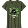 image:imageStar Wars Darth Vader The Lucky Side St Patricks Day TShirtOlive Green