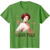 image:imageStar Wars Leia I Love Yule Christmas Snowflake TShirt TShirtGrass Green