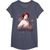 image:imageStar Wars Leia I Love Yule Christmas Snowflake TShirt TShirtHeather Blue