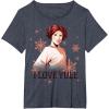 image:imageStar Wars Leia I Love Yule Christmas Snowflake TShirt TShirtHeather Blue