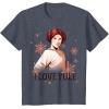 image:imageStar Wars Leia I Love Yule Christmas Snowflake TShirt TShirtHeather Blue