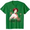 image:imageStar Wars Leia I Love Yule Christmas Snowflake TShirt TShirtKelly Green