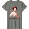 image:imageStar Wars Leia I Love Yule Christmas Snowflake TShirt TShirtOlive Heather