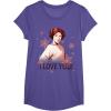 image:imageStar Wars Leia I Love Yule Christmas Snowflake TShirt TShirtPurple Heather