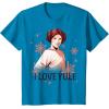 image:imageStar Wars Leia I Love Yule Christmas Snowflake TShirt TShirtSapphire Blue