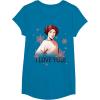 image:imageStar Wars Leia I Love Yule Christmas Snowflake TShirt TShirtSapphire Blue