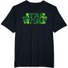 image:imageStar Wars Logo Green Shamrocks St Patricks Day TShirtBlack