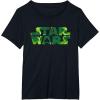 image:imageStar Wars Logo Green Shamrocks St Patricks Day TShirtBlack
