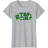 image:imageStar Wars Logo Green Shamrocks St Patricks Day TShirtHeather Grey