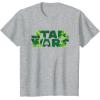 image:imageStar Wars Logo Green Shamrocks St Patricks Day TShirtHeather Grey
