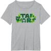 image:imageStar Wars Logo Green Shamrocks St Patricks Day TShirtHeather Grey
