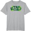 image:imageStar Wars Logo Green Shamrocks St Patricks Day TShirtHeather Grey