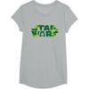 image:imageStar Wars Logo Green Shamrocks St Patricks Day TShirtHeather Grey