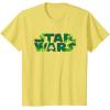 image:imageStar Wars Logo Green Shamrocks St Patricks Day TShirtLemon Yellow