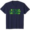 image:imageStar Wars Logo Green Shamrocks St Patricks Day TShirtNavy Blue