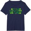 image:imageStar Wars Logo Green Shamrocks St Patricks Day TShirtNavy Blue