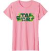 image:imageStar Wars Logo Green Shamrocks St Patricks Day TShirtPink