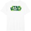 image:imageStar Wars Logo Green Shamrocks St Patricks Day TShirtWhite