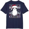 image:imageStar Wars Porg Ugly Christmas Sweater Graphic TShirt TShirtNavy Blue