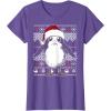 image:imageStar Wars Porg Ugly Christmas Sweater Graphic TShirt TShirtPurple Heather