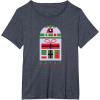 image:imageStar Wars R2D2 Nordic Print Happy Holidays Christmas TShirtHeather Blue