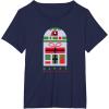 image:imageStar Wars R2D2 Nordic Print Happy Holidays Christmas TShirtNavy Blue