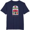 image:imageStar Wars R2D2 Nordic Print Happy Holidays Christmas TShirtNavy Blue