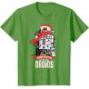 image:imageStar Wars R2D2 Seasons Greetings Droids Holiday TShirtGrass Green