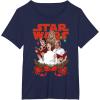 image:imageStar Wars Rebel Choir Funny Holiday TShirtNavy Blue