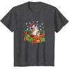 image:imageStar Wars The Force Awakens Christmas BB8 Full Of Presents TShirtDark Heather Grey