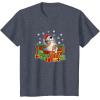image:imageStar Wars The Force Awakens Christmas BB8 Full Of Presents TShirtHeather Blue