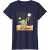 image:imageStar Wars The Mandalorian Grogu Christmas Holiday Candy Cane TShirtNavy Blue