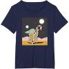 image:imageStar Wars The Mandalorian Grogu Christmas Holiday Candy Cane TShirtNavy Blue