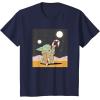 image:imageStar Wars The Mandalorian Grogu Christmas Holiday Candy Cane TShirtNavy Blue