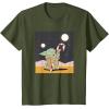 image:imageStar Wars The Mandalorian Grogu Christmas Holiday Candy Cane TShirtOlive Green