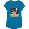 image:imageStar Wars The Mandalorian Grogu Christmas Holiday Candy Cane TShirtSapphire Blue