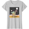 image:imageStar Wars The Mandalorian Grogu Christmas Holiday Candy Cane TShirtSilver Grey