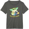 image:imageStar Wars The Mandalorian Grogu Easter Egg Cellent Bounty TShirtAsphalt Grey