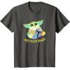image:imageStar Wars The Mandalorian Grogu Easter Egg Cellent Bounty TShirtAsphalt Grey